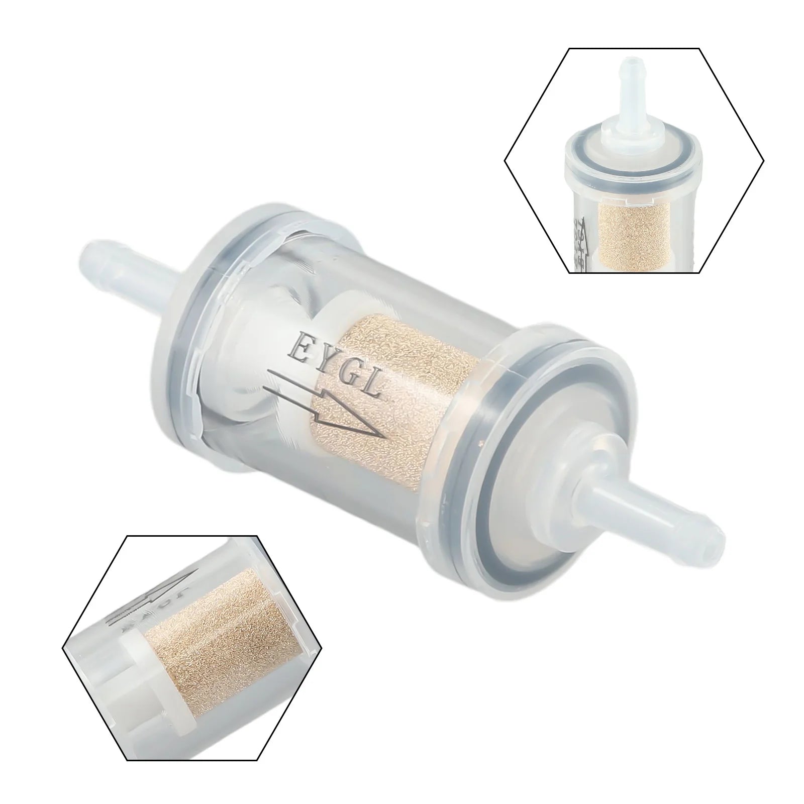 Petrol Inline Fuel Filter Removable And Washable Copper Filter Built-in Diesel Extra Large Fuel Filter For Motorcycles Cars ﻿
