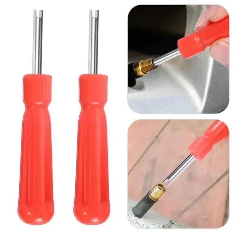 Portable Tire Valve Core Remover Installer Tools Removal Tool Car Bike Bicycle Motorcycle Tire Repair Tools Wrench Screwdriver