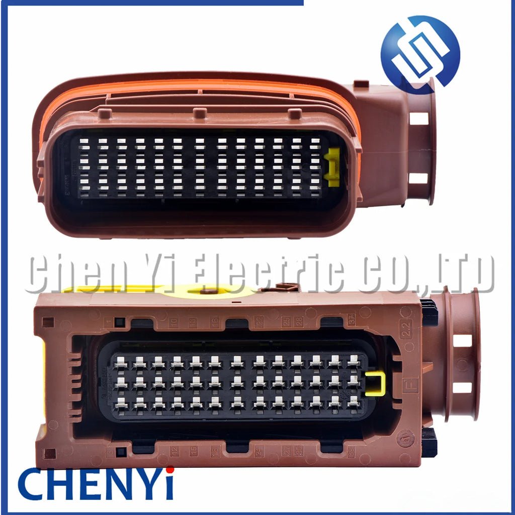 Brown 39 Pin Auto computer board ECU DCU Connector Socket Plug 6-1718323-1 6-1718325-1 1718327-1 6-1718321-3 With Pins Cover