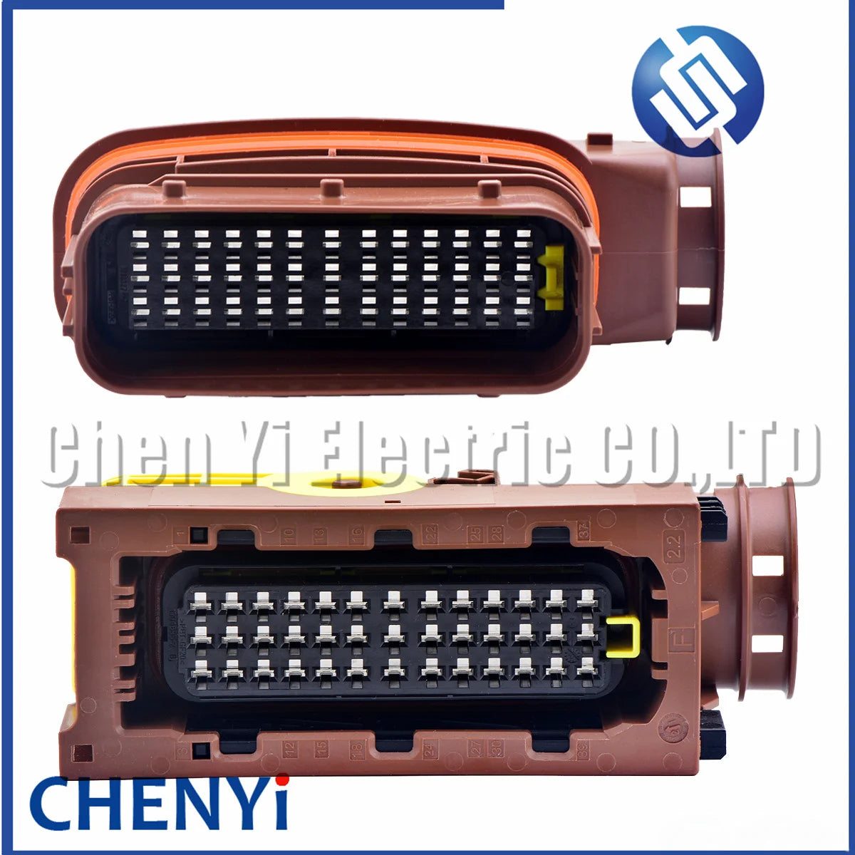 Brown 39 Pin Auto computer board ECU DCU Connector Socket Plug 6-1718323-1 6-1718325-1 1718327-1 6-1718321-3 With Pins Cover