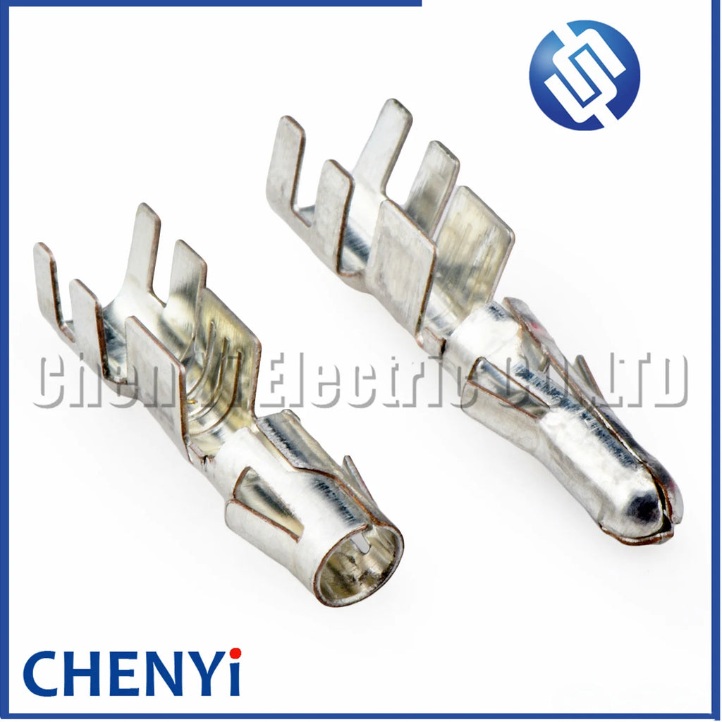 50 Pcs Car Splice Wire Terminal Auto Crimp Terminals Brass Plug Pin 925714-1 For 9800680 9800681 620351129 925662-2 925660-2