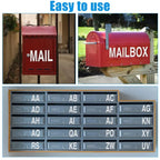 Night Reflective Alphabet Label Decal Car License Plate Number Reflective Stickers Mailbox Door Plate Number Waterproof Decals