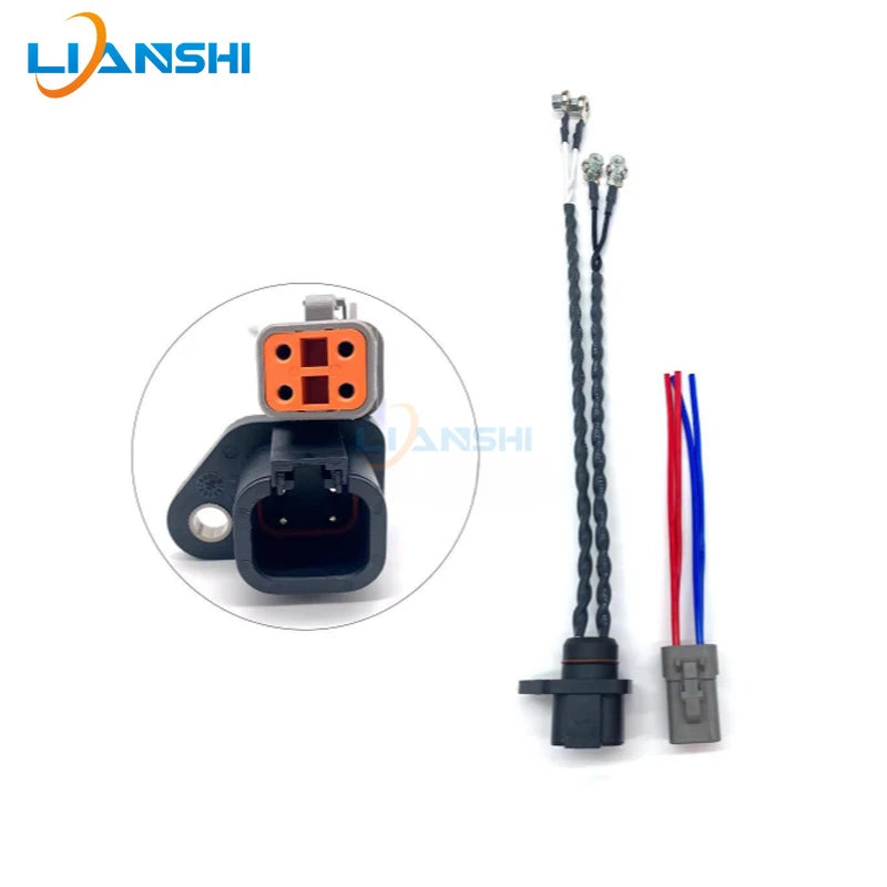Komatsu PC200 210 220 240-8 engine fuel injector injector wiring harness plug for excavator parts