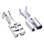 50 Pcs 6.3 series auto wire Brass tin plating terminal For fuse connector crimp loose pins Female terminals