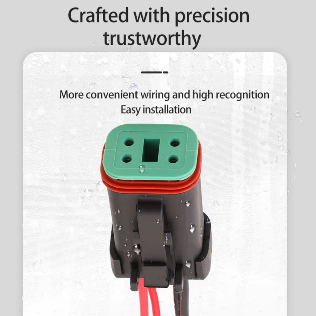 4 PIN 1.6 mm Male Female Connectors Wire harness Plug For Deutsch Engineering Vehicle DT04-4P-E005 DT06-4S-E005