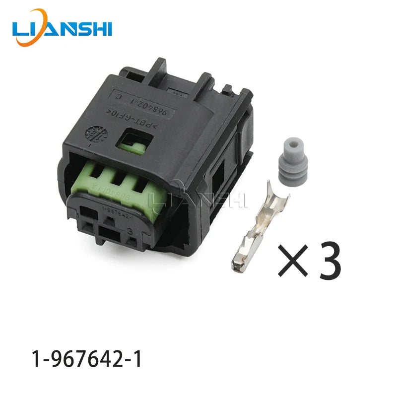 9-967081-2 Automotive air conditioning pressure switch 3pin sensor plug Headlight wiring harness plug-in 2-967642-1 1-967642-1