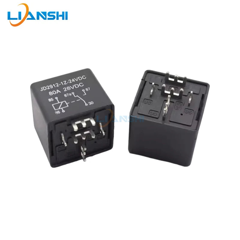 JD2912-1H-12VDC80A Automotive Relay PCB-Type Pin Automotive Electronic Module Specialized for 12V and 24V