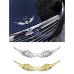 Car Decorative Wings, Three-dimensional Angel Wings Tail Stickers Metal Car Logo Personalized Decorative Car Stickers Amagi
