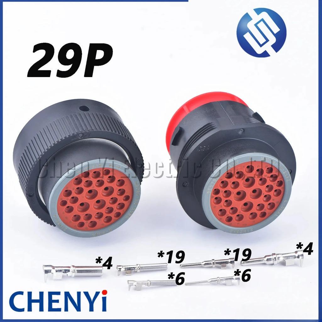 29 Pin connector HDP26-24-29SE HDP24-24-29PE auto waterproof plug With Pins For Deutsch HDP series