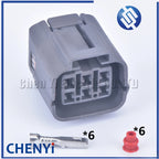 6 Pin car waterproof auto connector Computer solenoid valve plug 6189-0648 For Mazda Ford