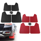4pcs Fender Mud Car Auto Pickup Truck Plastics Flaps Mudguards Splash Guards Black/red Front And Rear Mudguard Mudflaps