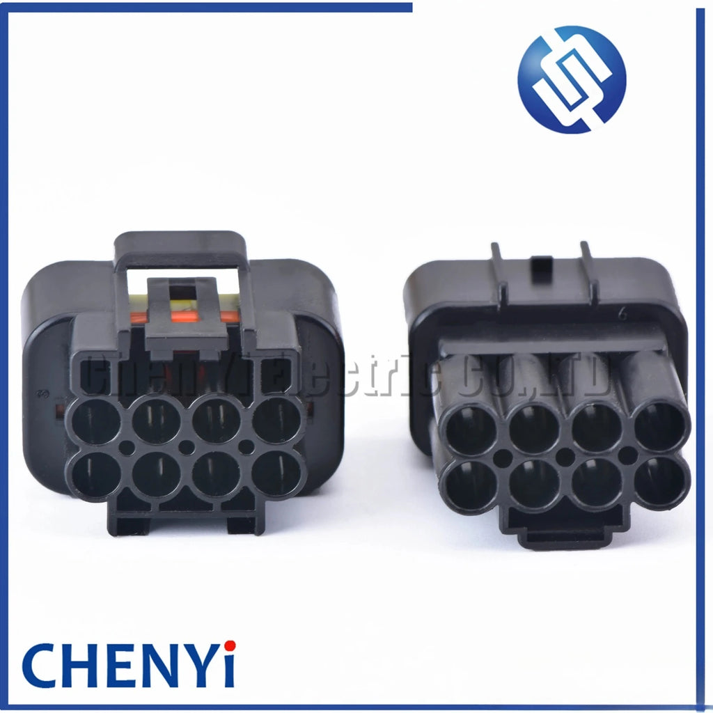 5 Sets 8 Pin Male or Female 2.3mm Auto Light Lamp Black Plug Automotive Waterproof Connector For FW-C-8F-B FW-C-8M-B