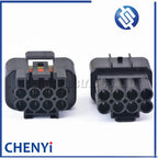 5 Sets 8 Pin Male or Female 2.3mm Auto Light Lamp Black Plug Automotive Waterproof Connector For FW-C-8F-B FW-C-8M-B