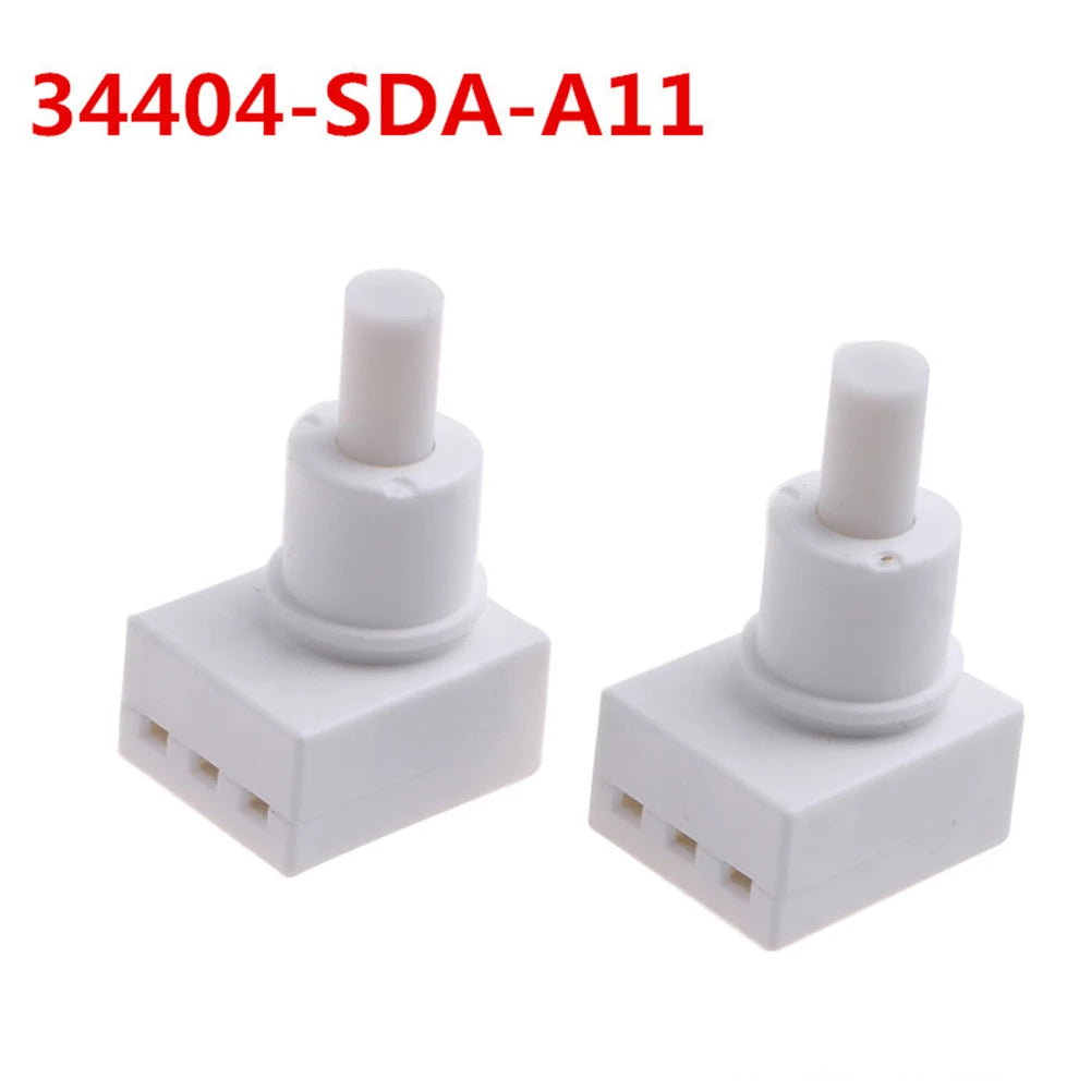 2Pcs Car Interior Dome Reading Lamp Switch Button For HONDA ABS Dome Light Lamp Switch Base Accessories
