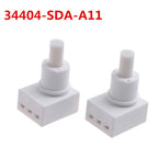 2Pcs Car Interior Dome Reading Lamp Switch Button For HONDA ABS Dome Light Lamp Switch Base Accessories