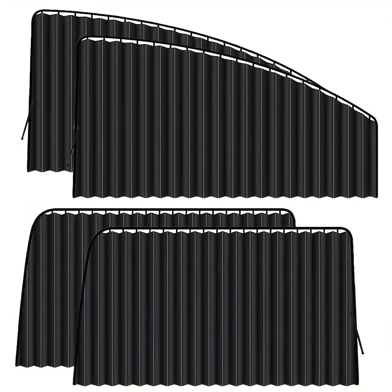 4PCS Magnetic Car Sunshade Window Curtain Auto Window Sun Shade Privacy Sun UV Protection Window Car Interior Accessories Amagi