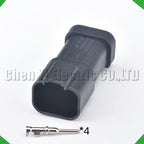 4-Pin Auto Connector Black Automotive Connectors harness Deutsch Engineering Vehicle