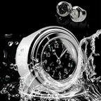 Universal 7/8 "Waterproof Chrome Motorcycle Bike Handlebar Mount Quartz Clock Watch Aluminum Luminous Clock Moto Black Amagi