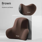 Comfortable Car Headrest and Lumbar Support Cushion for Office Home Chairs - Relieve Back Pain and Improve Posture Accessories