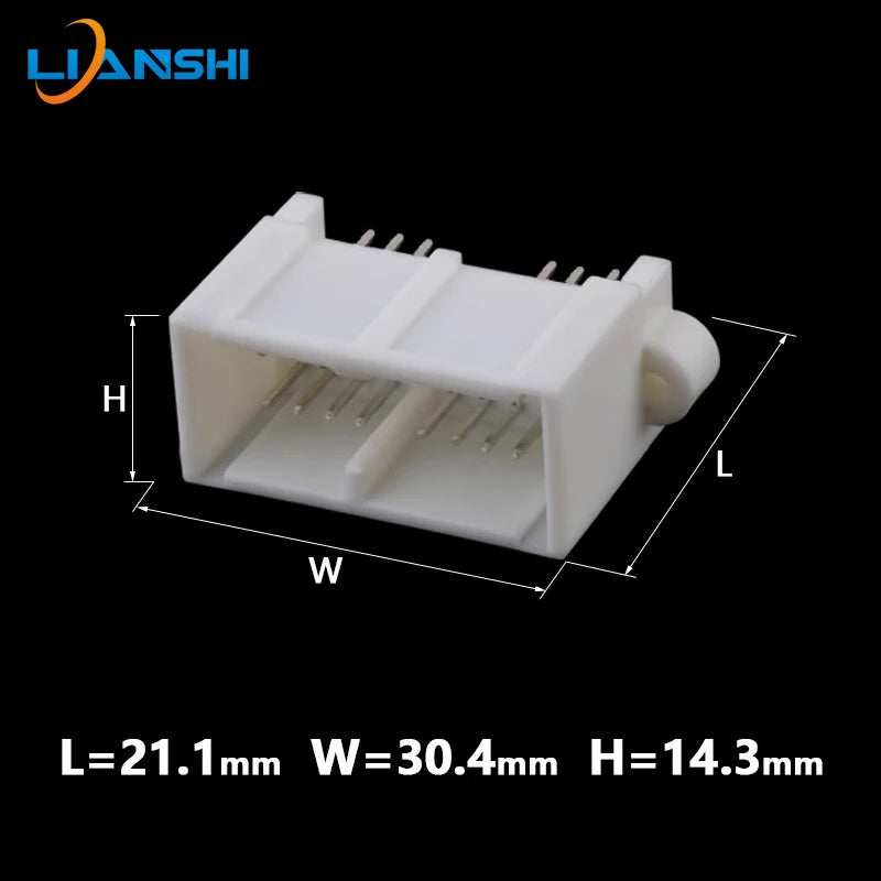 DJ7165-0.6-10/21 Automotive speed sensor PCB connector board end pin 16-hole plug seat rubber shell sheath with terminal