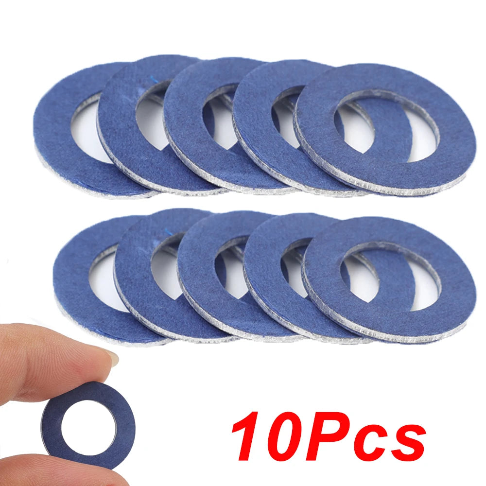 30/1Pcs Car Oil Drain Screw Gasket 90430-12031 Engine Sump Aluminum Seal Gasket for Toyota 12mm Hole Nut Washer Auto Accessories