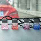 Car Air Freshener Empty Bottle Essential Oil Perfume Bottle with Black Caps Car Air Freshener Hanging Glass Bottles Amagi