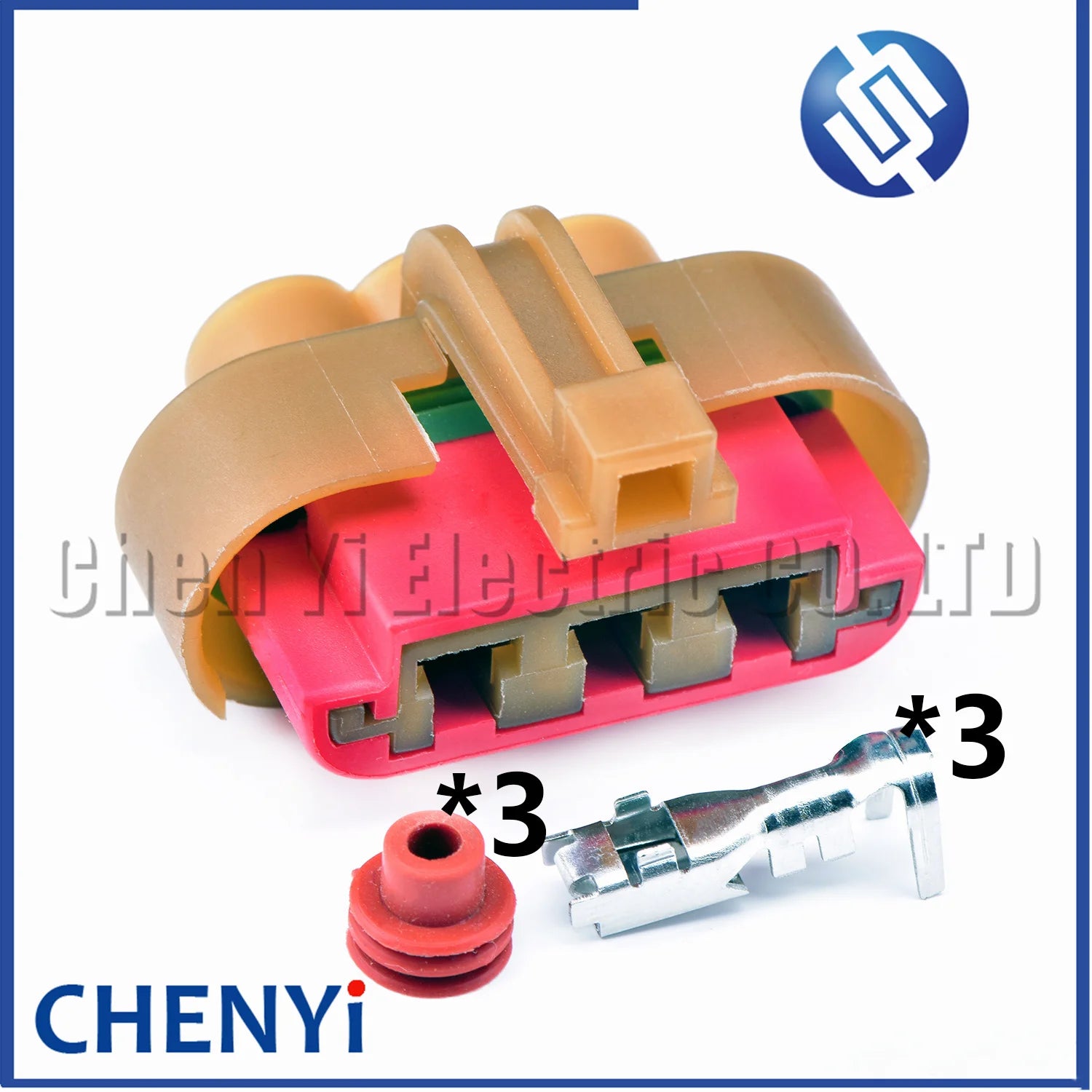 3 Pin Automotive waterproof connector water tank Radiator electronic fan plug 4938402-1 With pins For Ford Mondeo