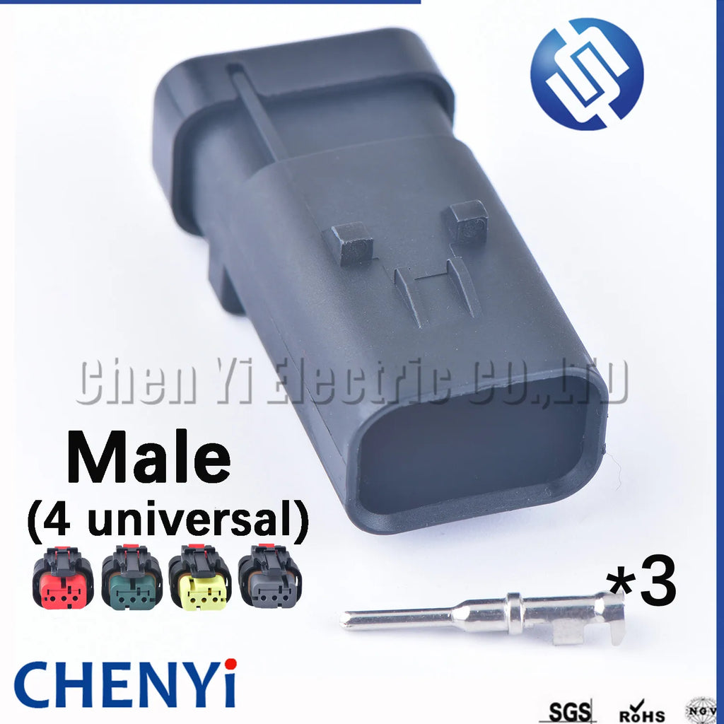 3 Pin Auto Waterproof engine oil pressure camshaft sensor Plug Connector 776523-1/2/3/4 776429-1 For CAT Excavator Carter