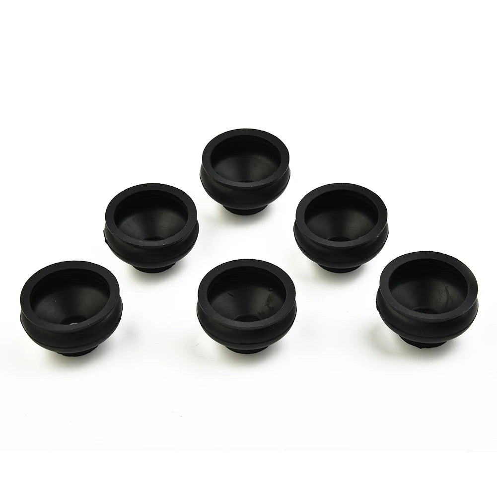 6 Pcs Universal Black Rubber Tie Rod End Ball Joint Dust Cover Car Suspension Steering Ball Joint Parts Accessories