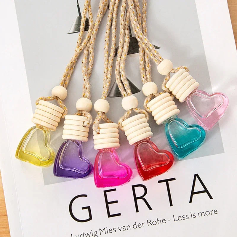 Perfume Bottle Ornament Hanging Empty Bottle Essential Oil Diffuser Fragrance Air Freshener Scent Car Interior Accessory Amagi