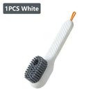Shoe Brush Multifunction Cleaning Soft Automatic Liquid Shoe Brush Long Handle Clothes Soap Brush With Hook Clean Tool Amagi