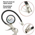 220PSI Multifunctional Tire Air Pressure Monitoring Gauge Tester for Car Motorcycle Air Compressor Dial Meter Inflator Amagi