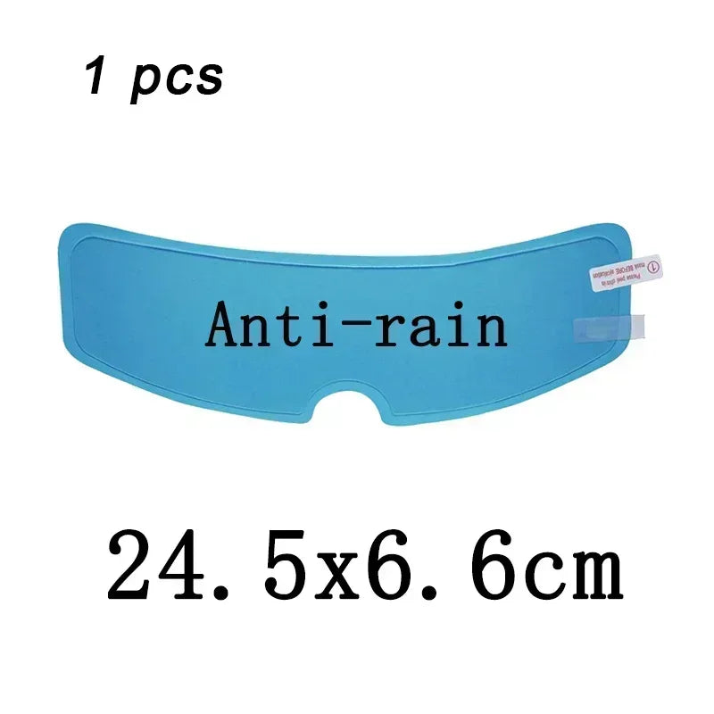 Crystal-Clear Helmet Anti-Fog Film–Nano Rain-Repellent Visor Shield for Day/Night Riding, Zero Distortion, Easy DIY Application