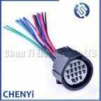 16 Pin/Way Male Female Headlight Connector Plug Wire Cable Pigtail For Land Rover Discovery 3 4 Jaguar Range Rover Freelander 2