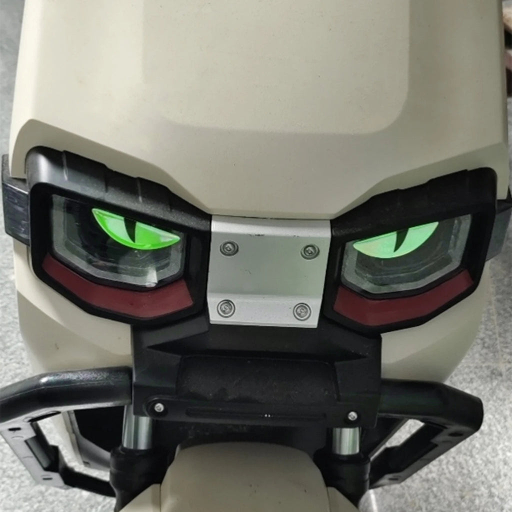 Compact Night Light 3D Devil Eye Stickers Motorcycle Electric Scooter Modified Decorative Front Stickers Windshield Stickers