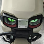 Compact Night Light 3D Devil Eye Stickers Motorcycle Electric Scooter Modified Decorative Front Stickers Windshield Stickers