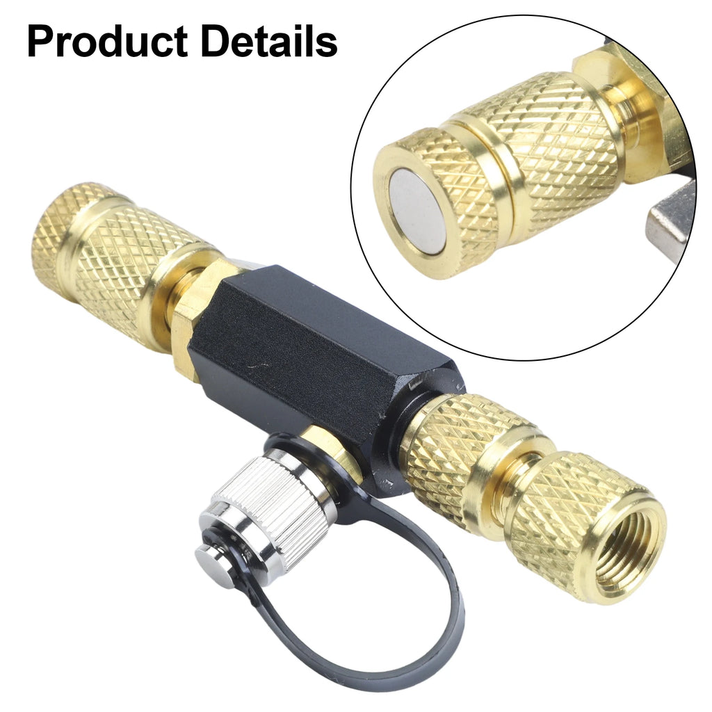 1PC Vacuum-Rated Valve Core Removal Tool Black Valve Core Disassembly  Removal Tool 1/4" X 5/16" Compatible With R410A