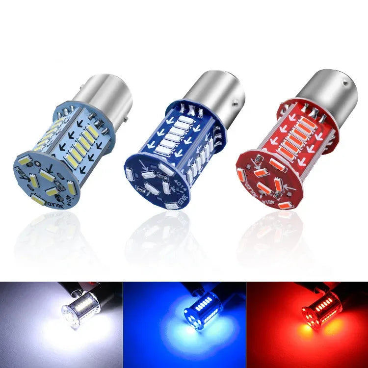 Motorcycle Strobe Lights 1157 BAY15D LED Brake Light DRL Flash Reversing Parking Turn Signal Stop Tail Lamp for Auto Motorcycle