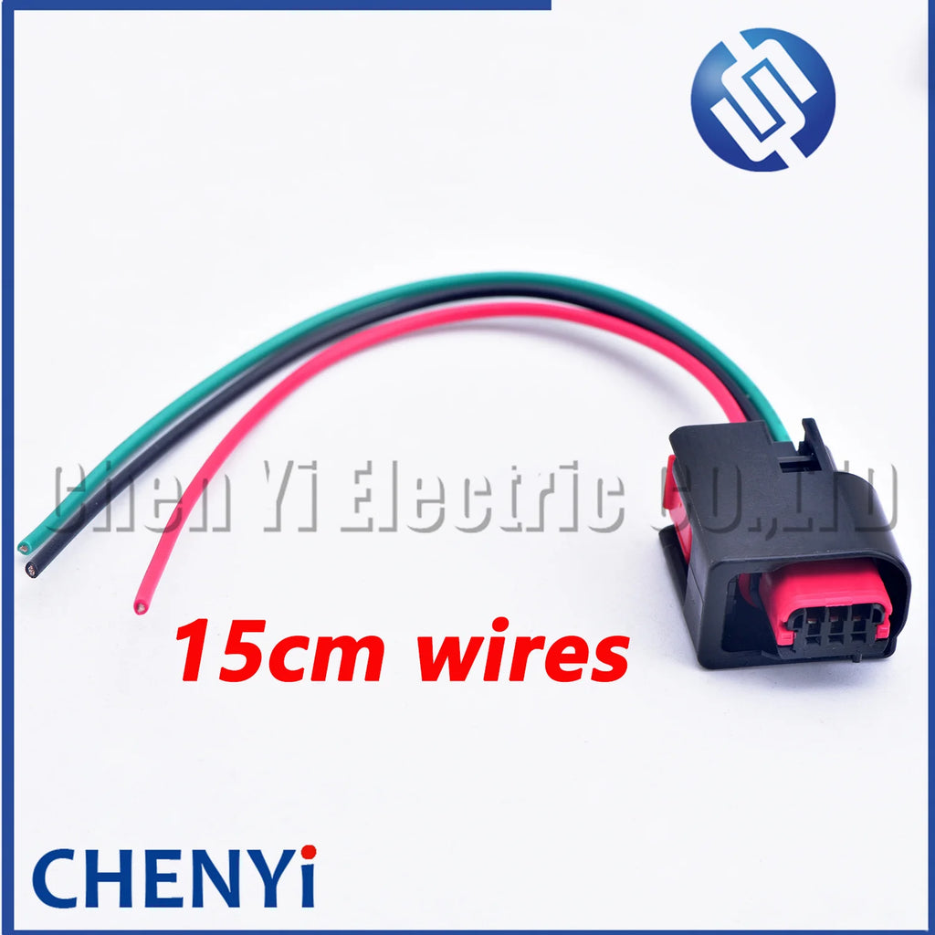 3 Pin Female Automobile waterproof Connectors 1438454-1 For 4x4 traction control Hall sensor Wire harness Plug