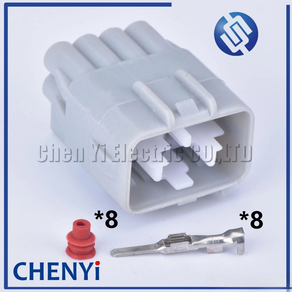 8 Pin Automotive waterproof connector headlight harness assembly plug Socket 90980-10897 90980-10896 7283-1289-40 For Toyota