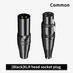 10 Set 3Pin XLR Color Head Pure Copper Pin Male and Female Audio Microphone Connector Canon Welding Plug Socket