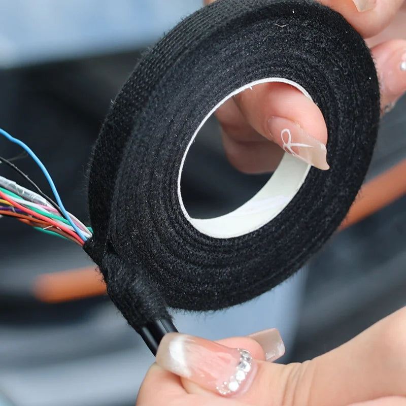 Electrical Insulating Tape Heat Resistant Harness Tape 8/15/19MM Car Cable Harness Wiring Loom Protection Waterproof Tape