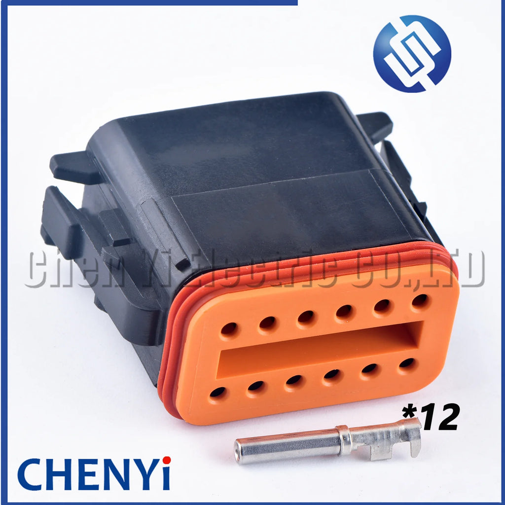 12 Pin Waterproof Connector Plug DT06-12S DT04-12P DT06-12SB DT04-12PB DT06-12SC DT04-12PC DT06-12SD DT04-12PD with Pins
