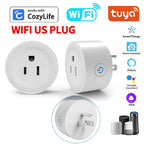 Zigbee Wi‑Fi Smart Plug US Outlet with Energy Monitoring, Works with Alexa/Google Home, Tuya App Control, Timer & Schedule