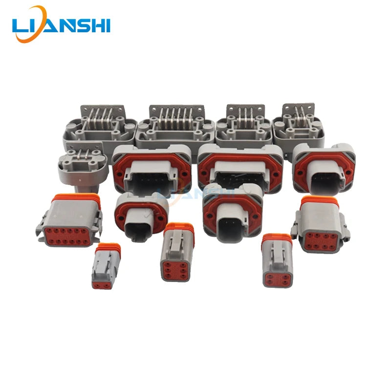 DT13-2P Dechi type automotive waterproof connector DT15-4P PCB panel pin socket plug DT06-6S