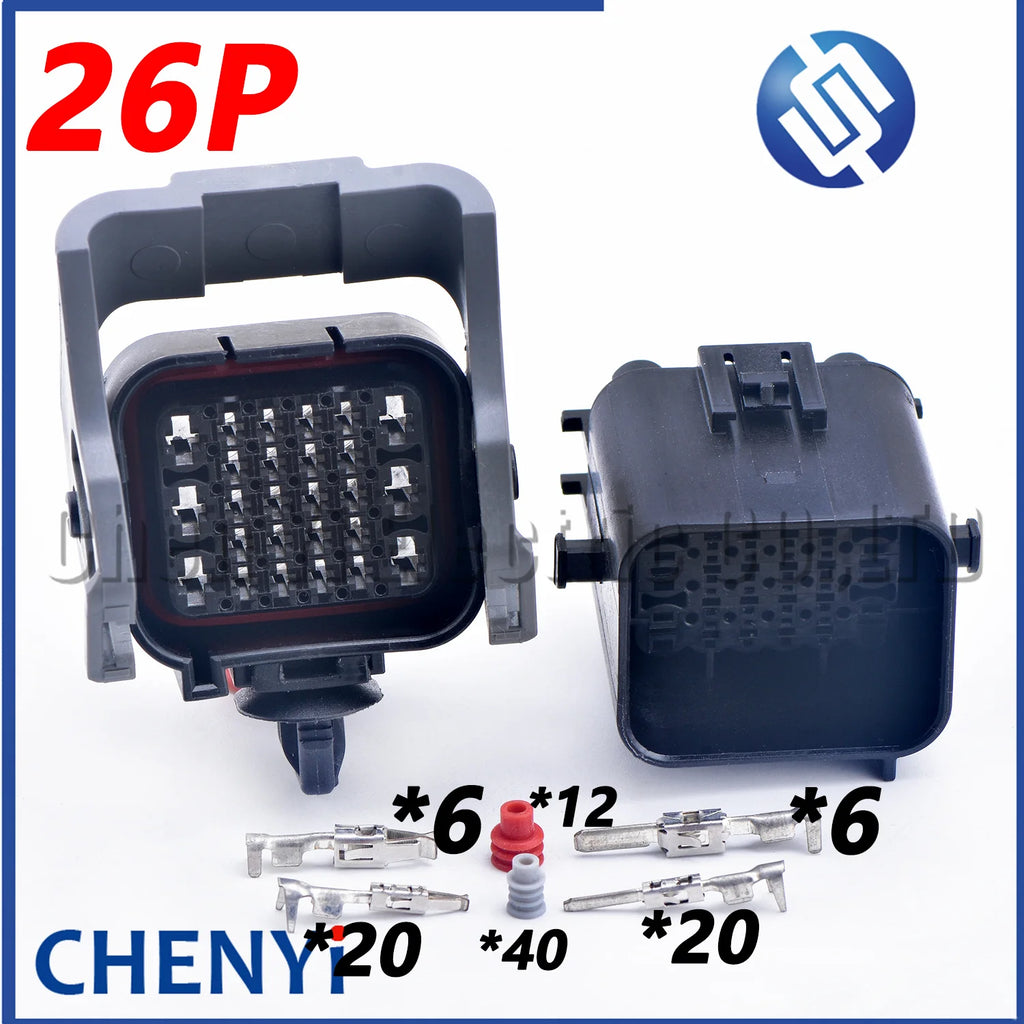 36 Pin female Automobile waterproof connector motorcycle ECU Plug 36ZRO-B-1A 36ZRO-B-2A With Pin and Rear cover