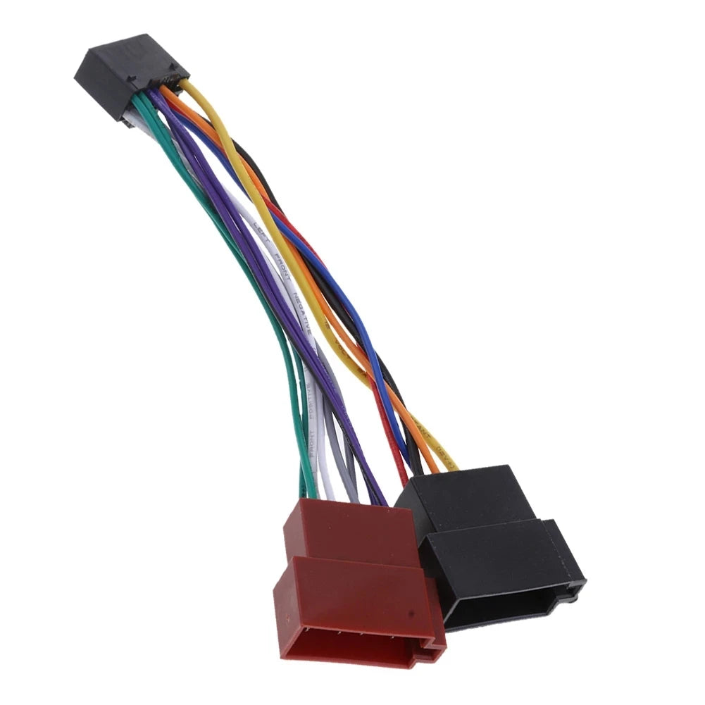 16 Pin ISO Wiring Harness Connector Adaptor Car Stereo Radio For Kenwood Auto Radio Audio Converter Automotive Accessories