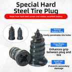100PCS Car Tyre Repair Rubber Nail Set Tire Repair Nails For Flat Tires Rubber Tire Vacuum Puncture Repair Kit Car Accessories