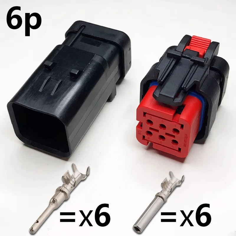 Automotive waterproof connectors, male and female plugs, fuel injector connectors, excavator connectors, camshaft sensor plugs
