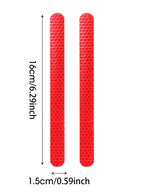 6/2pcs Car Reflective Safety Strip Stickers Car Rearview Mirror Reflective Sticker Reflective Warning Safety Tape Accessories